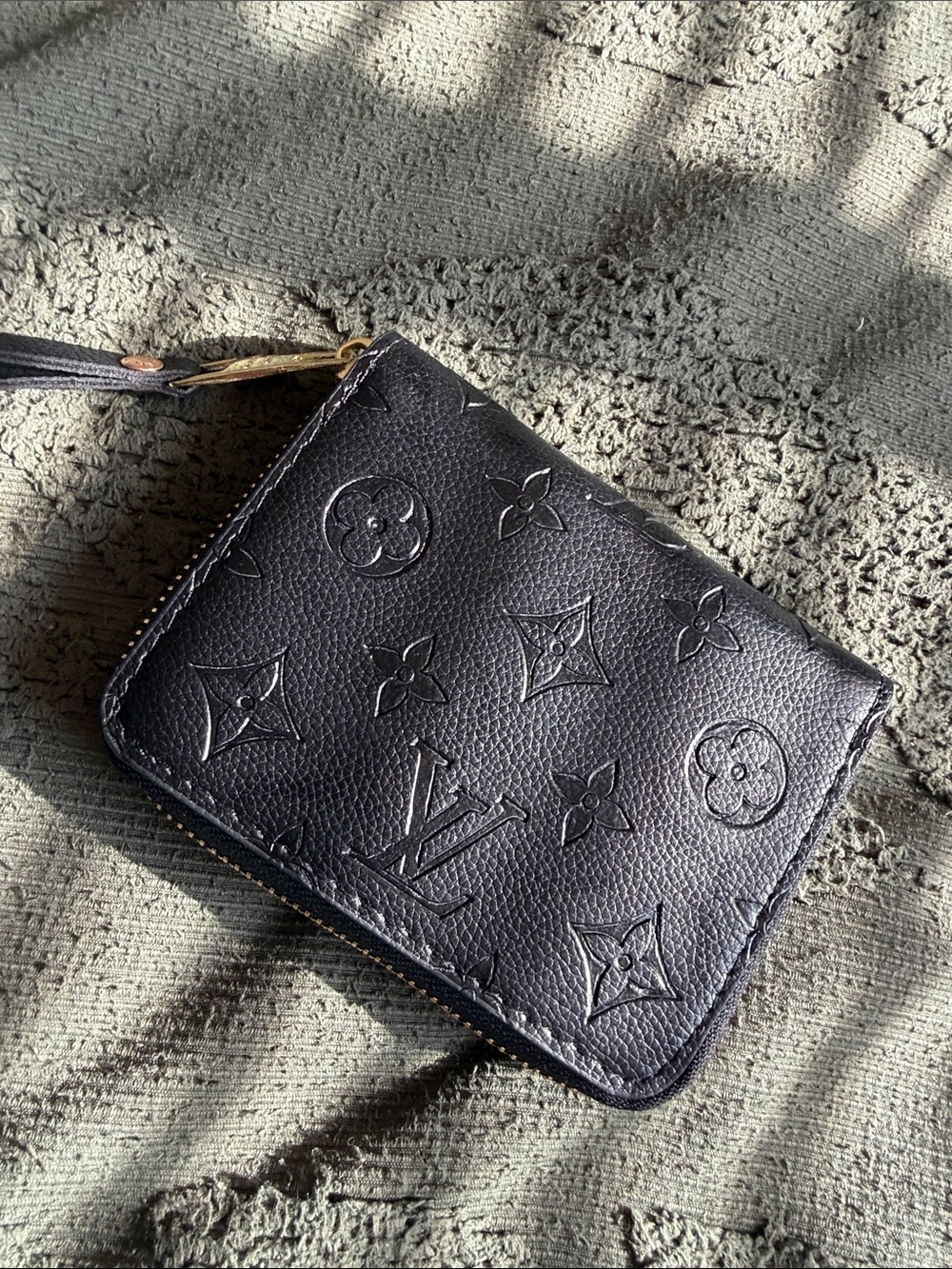 Brand new black embossed wallet
